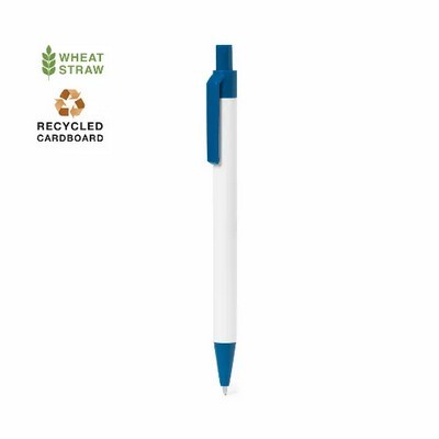 Pen made from wheat straw and recycled cardboard