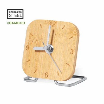 Clock - desk or table bamboo