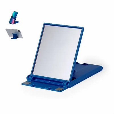 Phone and tablet holder with mirror