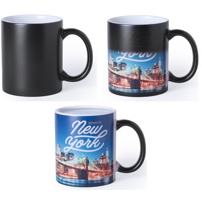 Coffee Mug - Sublimation print with exterior colour that disappears with heat 350ml 