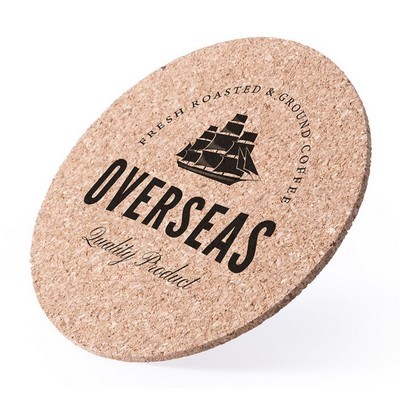 Coaster Round made from Cork ECO FRIENDLY 10cm round