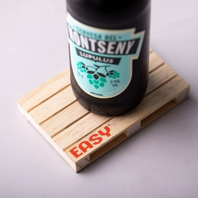 Coaster Pallet shape made from natural wood