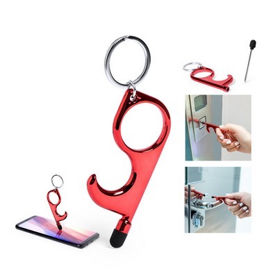 Key ring with integrated pen and pointer Cimak