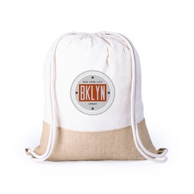 Drawstring Bag Badix JUTE/COTTON 