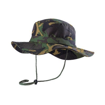 Bucket / beach hat Camo design in microfibre Draken