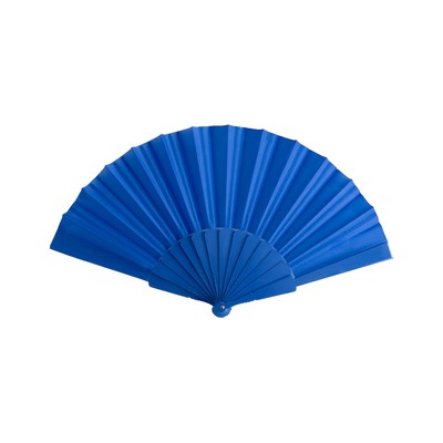 Hand Fan with plastic ribs and polyester fabric Tela