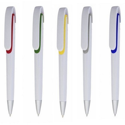 Plastic Pen with large clip Klinch