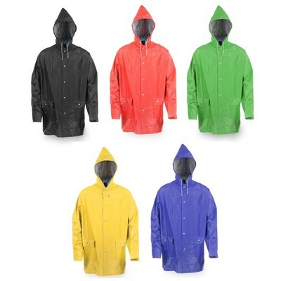 Raincoat in resistant PVC with heat sealed seems Hinbow