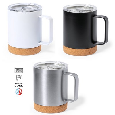 coffee Mug double walled insulated with lid stainless steel 330ml