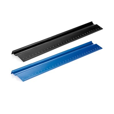 Ruler with pen holder