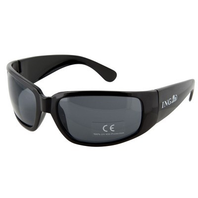  sunglasses wrap style in black UV400 protection urban