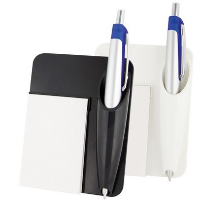 Car air vent note pad and pen holder