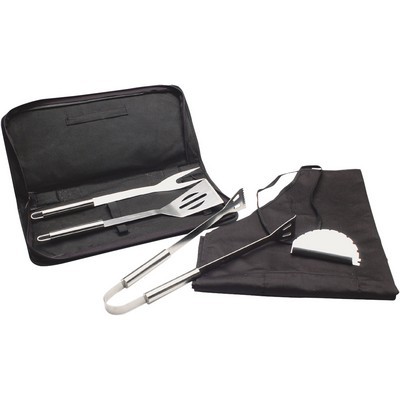 BBQ tool and apron set