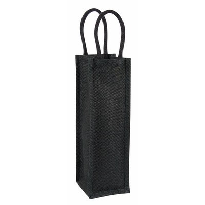 Jute wine bag - single