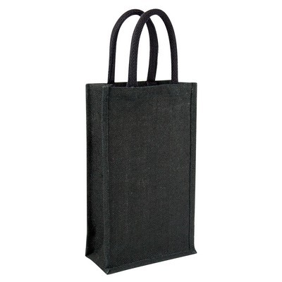 wine bag made from Jute - double