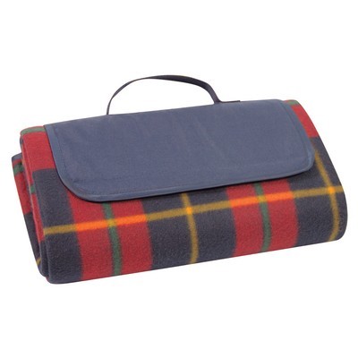 picnic blanket with PVC backing 147cm x 132cm Tartan 