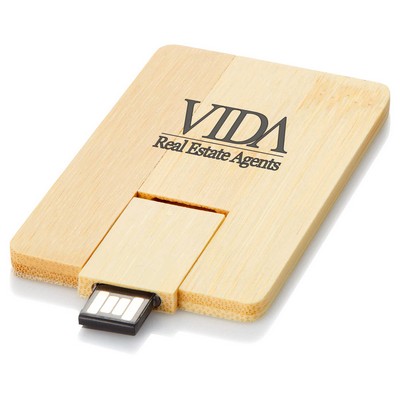 Bamboo credit card USB