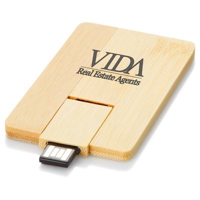 USB credit card made from Bamboo (Factory Direct)