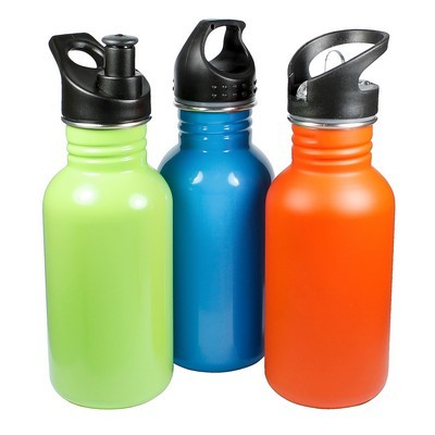 Drink bottle 500ml shiny or Matt finish 3 lid types