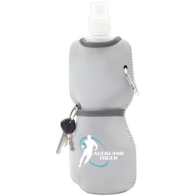 Drink bottle foldable with neoprene sleeve 480ml 