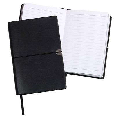  Notebook A5 size - leather look bookmark and elastic closure 112 pages