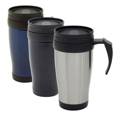 Coffee mug travel double walled 400ml capacity 