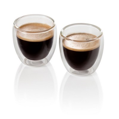 Coffee cup Expresso Set glass 80ml set of 2 