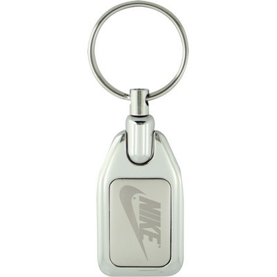  key ring metal with satin inlay