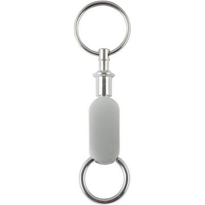 Key ring - metal - pull apart - detachable 