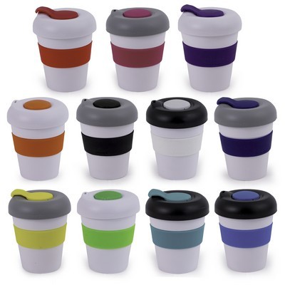 coffee cup / Mug 11oz/320ml Plastic Karma Kup Profile Lid Reusable Eco Friendly 