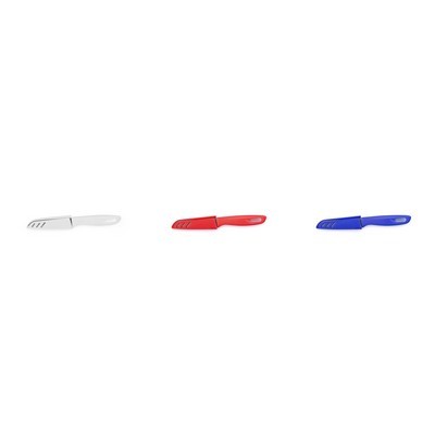 Kitchen knife with safety blade 