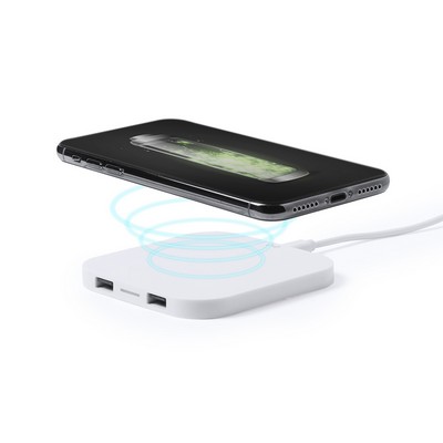 Wireless Charger with 2100mA dual USB output doe simultaneous charging Donson