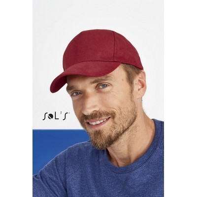 Cap 5 panel heavy brushed cotton LONG BEACH 