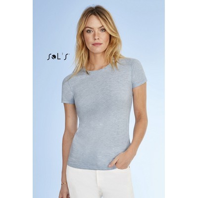 T shirt women s 100% semi spun combed ring spun cotton REGENT 