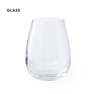 Glass Cup 500ml curved design