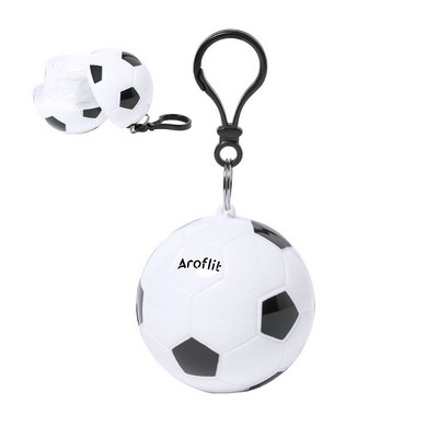  Keyring soccer ball shape with Raincoat