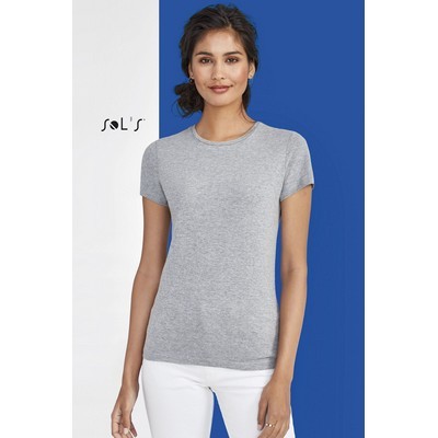 T shirt Women s Fitted cut 100% semi combed ring spun cotton MISS