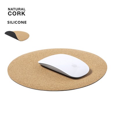  Mousepad round made from cork Topick