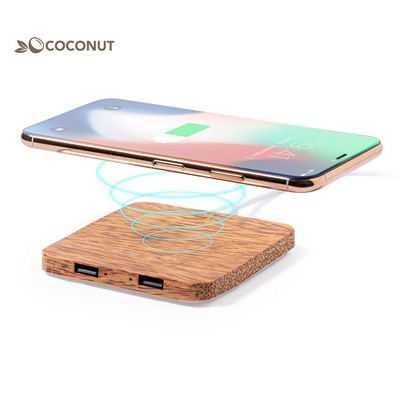 Wireless charger 10W made from coconut Raston 