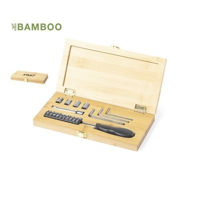 TOOL SET 19 piece in bamboo case RAYLOK