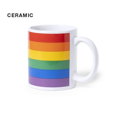 COFFEE MUG LGBT RAINBOW design ceramic 370ml