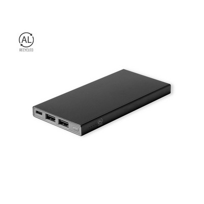 Power Bank 4000 mAh made from recycled Aluminium Ginval 