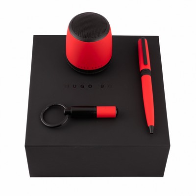 Set Gear Matrix Red (ballpoint pen, key ring & speaker)
