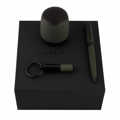 Set Gear Matrix Khaki (ballpoint pen, key ring & speaker)