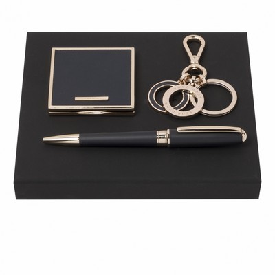 Set Essential Lady Dark Blue (ballpoint pen, key ring & mirror)