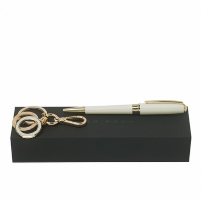 Set Essential Lady Off-white (ballpoint pen & key ring)