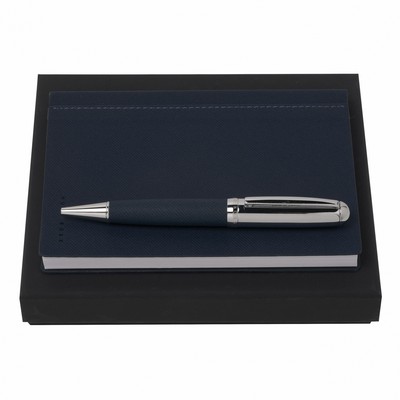 Set Advance Fabric Blue (ballpoint pen & note pad A6)
