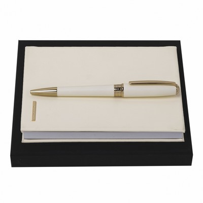 Set Essential Lady Off-white (ballpoint pen & note pad A6)