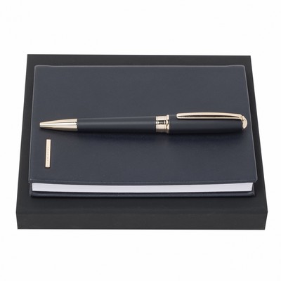 Set Essential Lady Dark Blue (ballpoint pen & note pad A6)