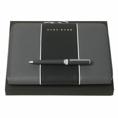 Set Gear Grey (ballpoint pen & conference folder A5)